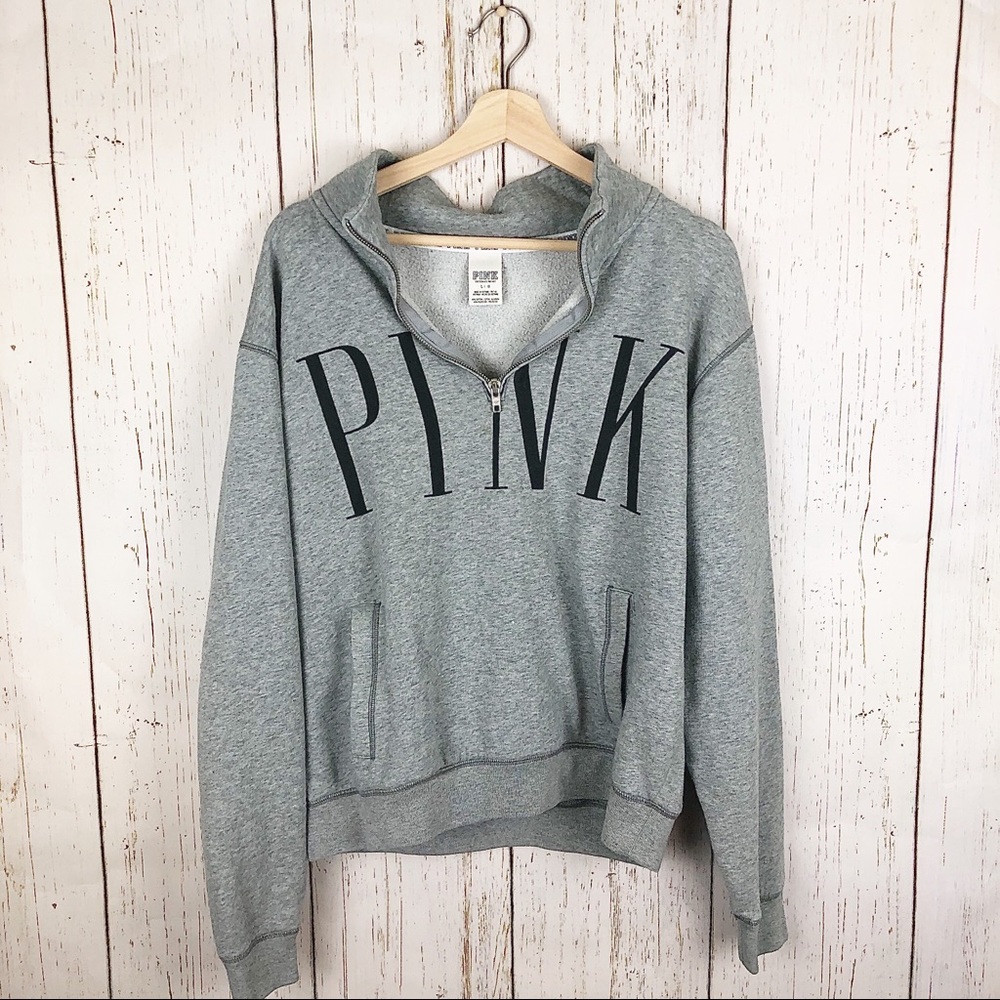 Pink Victoria’s Secret Quarter Zip Pullover